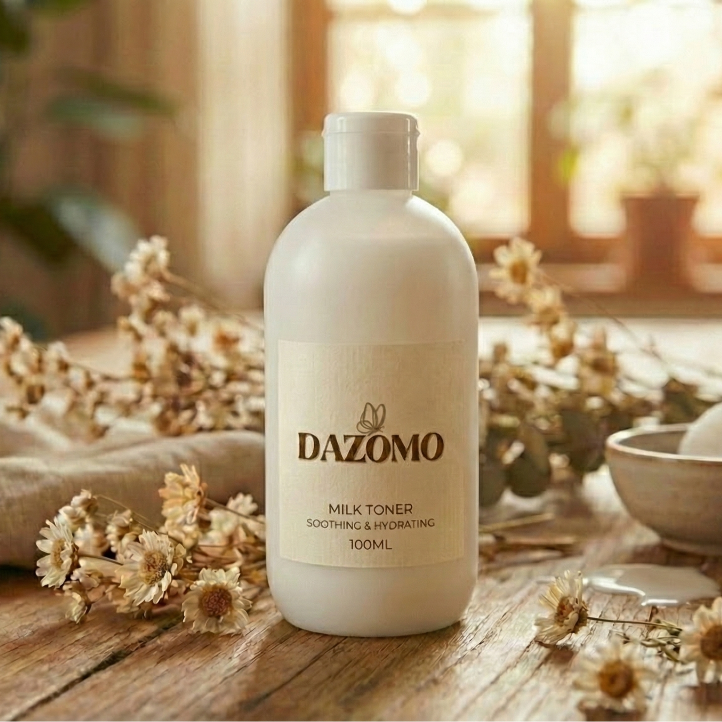 DAZOMO Soothing and Hydrating 100ml Milk Toner.
