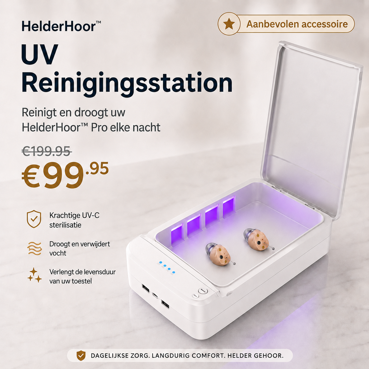 HelderHoor™ UV Reinigingsstation